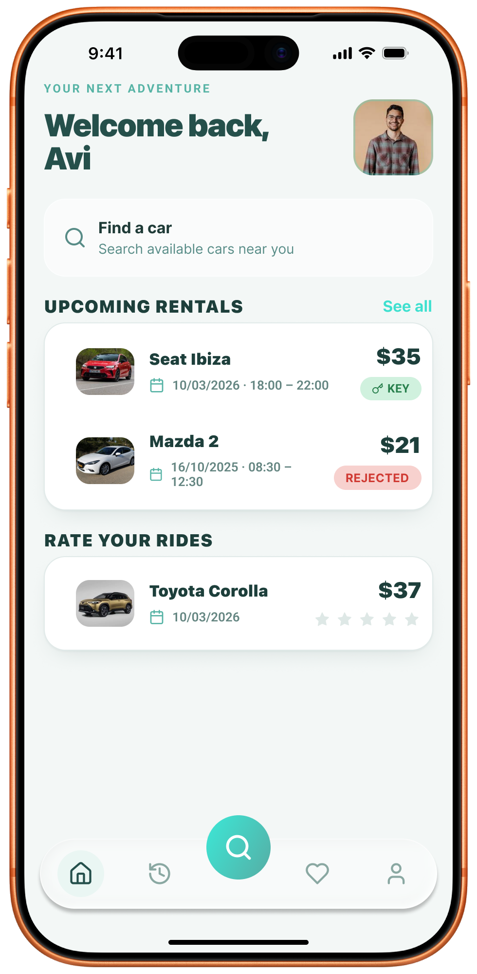 DriveOn driver home screen